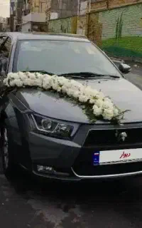 ماشین عروس کرایه دنا مشکی  با راننده شخصی