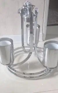 لوستر نقرای ۳ شله نو