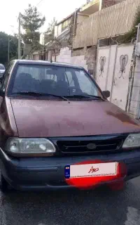 پراید مدل ۸۶ رنگ مسی..فروش فوری فوری بخاطر مشکل