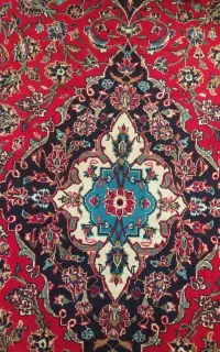 فرش دستبافت زیبای کاشان 9 متری سالم درحد نو