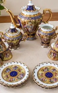 سرویس چای خوری چینی قدیمی