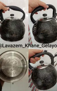 کتری 3 لیتری 5 ستاره خارجی کفه چدنی ( کالابرگ )