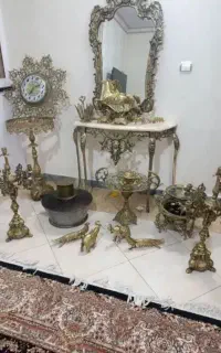 خریدوفروش آینه شمعدان برنجی