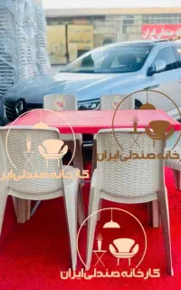 میز و صندلی پلاستیکی طرح بهرام باغی نهارخوری هیت