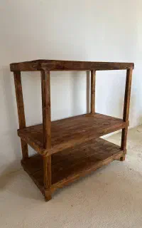 میز صندلی رگال چهارپایه چوبی