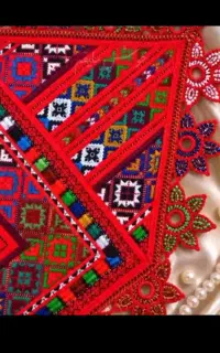 دوخت کریشی برای ذیح و شال وآینه زنی