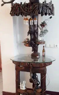 میز بار چوبی