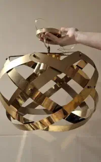 لوستر مدرن طلایی چهارشاخه