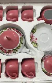 سرویس چایخوری جهیزیه گلدار