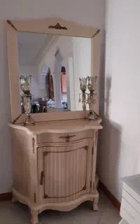 آینه کنسول با شمدان وبوفه