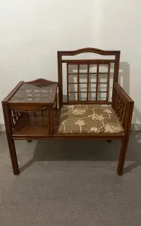 میز تلفن با صندلی