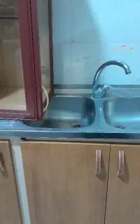 سینک دوکاسه ،کابینت درحدنو