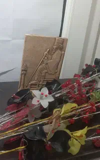 گل مصنوعی جامدادی مجسمه،اسپند دود کن میز تلفن دکور