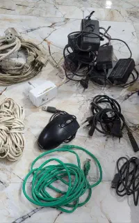 لوازم برقی کابل سیم برق کابل تلفن شارژر موس و...