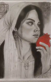 طراحی چهره به سبک سیاه قلم