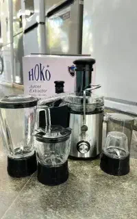 آبمیوه گیری 4کاره مخلوط کن آسیاب گلویی استیل هوکو+
