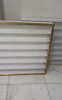 دو عدد شلف ام دی اف mdf دیواری چراغ دار
