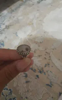 انگشتر شجر نقره و دو عدد سنگ برای انگشتر