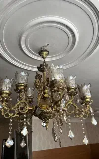 ۳ عدد لوستر برنز و میز تلویزیون برنزی سفارشی ۱۶۰