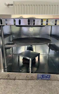 تنور گازی بهشتی گرگان / تمام استیل / نو / دو شعله