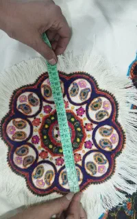رومیزی بزرگ دوعدد عسلی