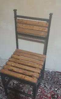 صندلی ناهارخوری ف چوب وفلز