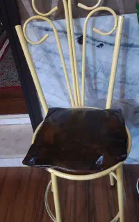 صندلی پایه بلند فلزی