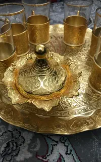 ست چایی خوری برنج کاری