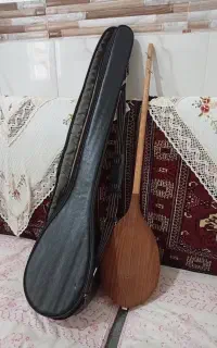 دوتار ترکمنی نو با کیف چرمی