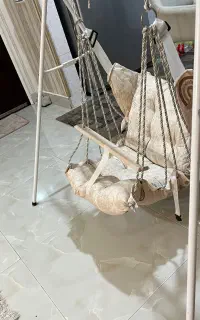 تاب پارچه ای کودک به همراه پایه کاملا نو