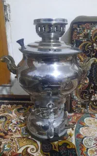 سماور برنجی گازی