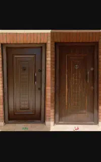 تعمیر  درب ضد سرقت  وتعویض رویه ام دی اف  به فلزی