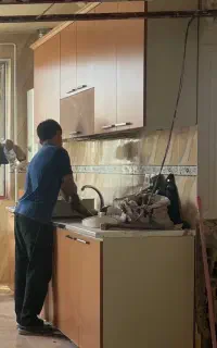 کابینت ۴متر بالا۴متر پایین همراه سینک و هود