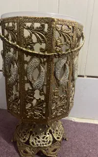سطل و‌جا دستمال برنز