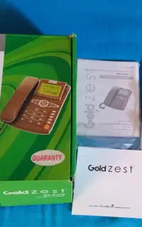 یک عدد تلفن ثابت مارک گلدزست با جعبه با کارکرد کم