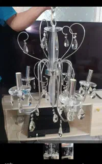 دو عدد  لوستر  استیل