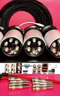 دوربین مداربسته کامل TYCO/TECدید در شب رنگی