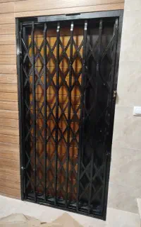 انواع درب اکاردئونی سنگین(سفارشی)،حفاظ درب
