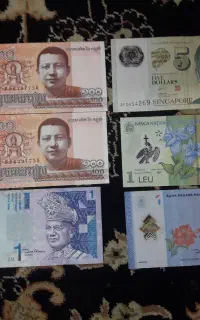 ۶ عدد اسکناس خارجی کلکسیونی