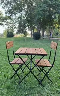 میزوصندلی نیمکت استند صندلی تاشو و کافه‌ای.