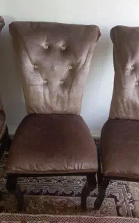 صندلی مخمل ۴عددچوب گردو