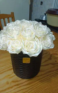 باکس گل رز روبانی