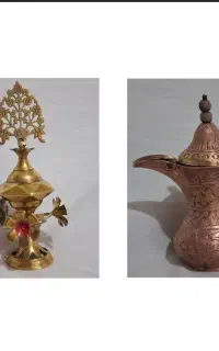 دله قهوه قلم کهنه و سرمه دان سنگین وزن پاکستانی
