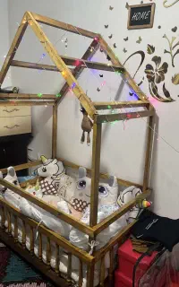 تختخواب کودک مدل کلبه