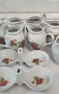 گل سرخی و میوه خوری لمونژ پیش دستی گل گندمی