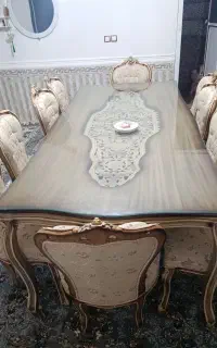 میز نهار خوری ده نفره درحد نو