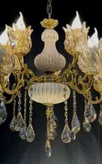 لوستر4+4چینی برنزی ضمانتدار e14اقساط6ماهه