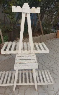 پایه گلدان چوبی ۷عددی