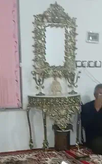 آینه شمعدان طرح برنز