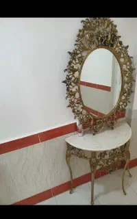 آینه شمعدان برنز